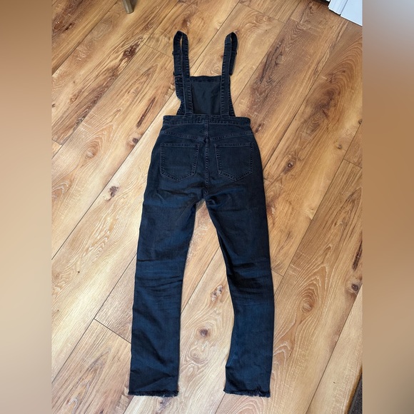 Madewell XS sz 24p Black Overalls Lunar Wash - Picture 5 of 5